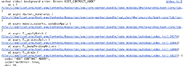 How to Report Bugs · macOS A console error with a stack trace.