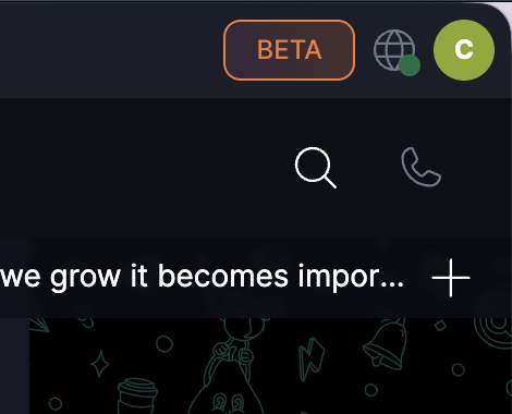 How to Report Bugs · macOS The profile icon in the top-right corner of Keet.