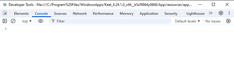 How to Report Bugs · Windows The Console tab in Developer Tools.
